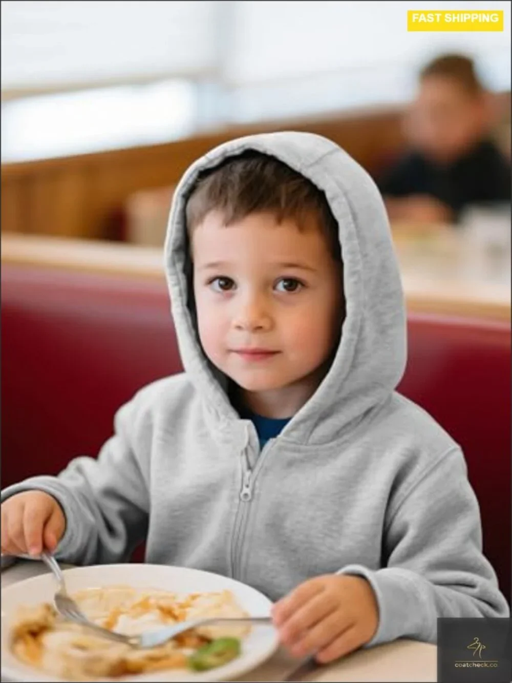 Toddler Boys Fleece Hooded Zip Up Jacket 3 Pack Long Sleeve Full Zip